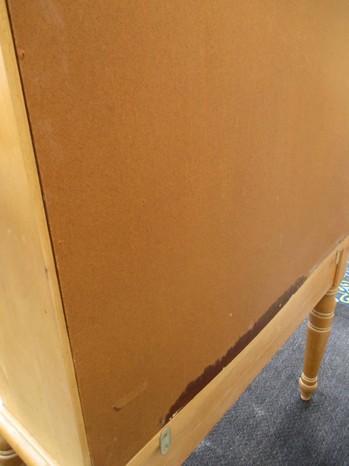 63329 2 Piece Tile Top Desk Cabinet with Bookcase Top