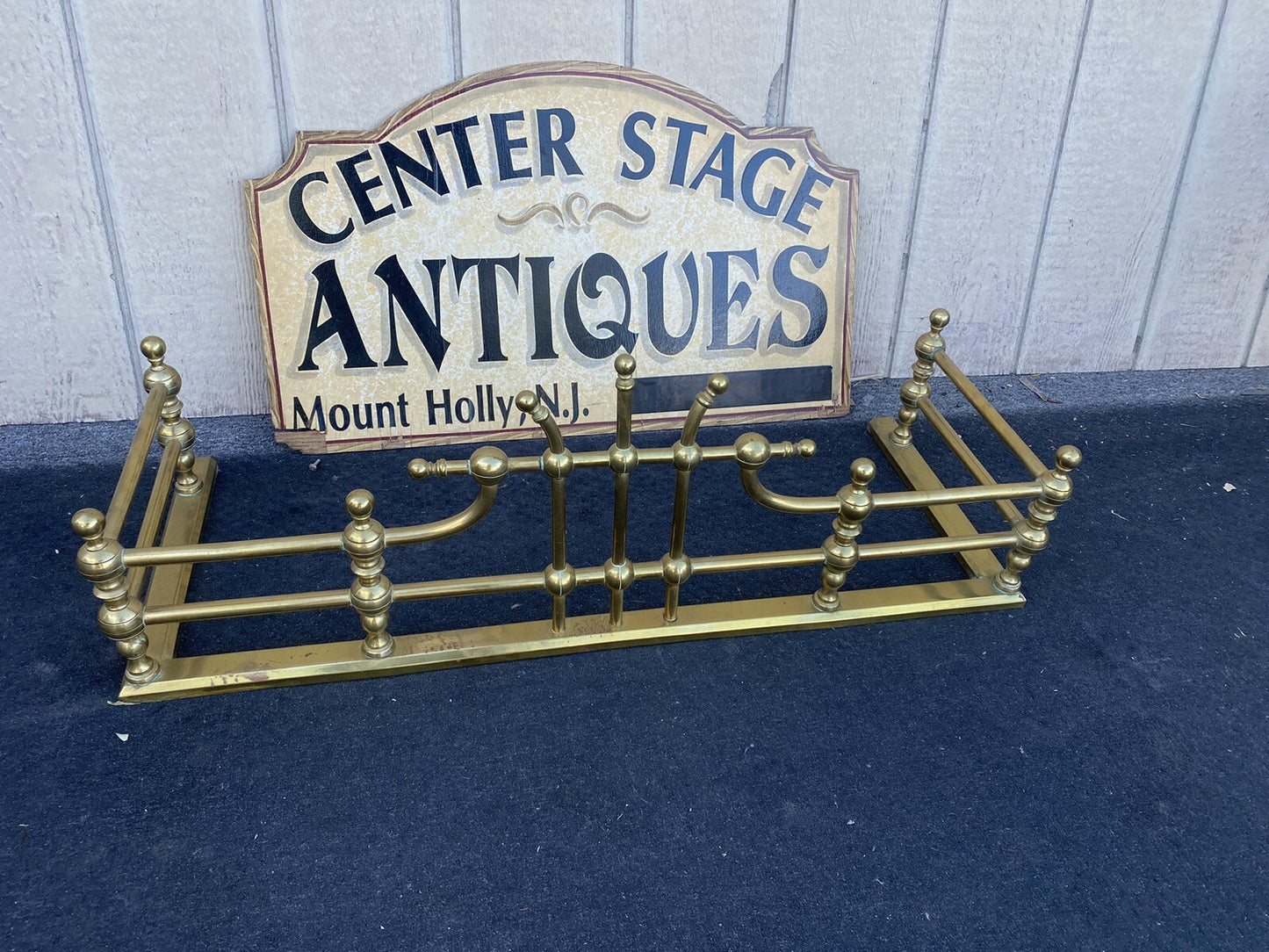 65939 QUALITY Brass Fireplace Mantle Fender Mantel