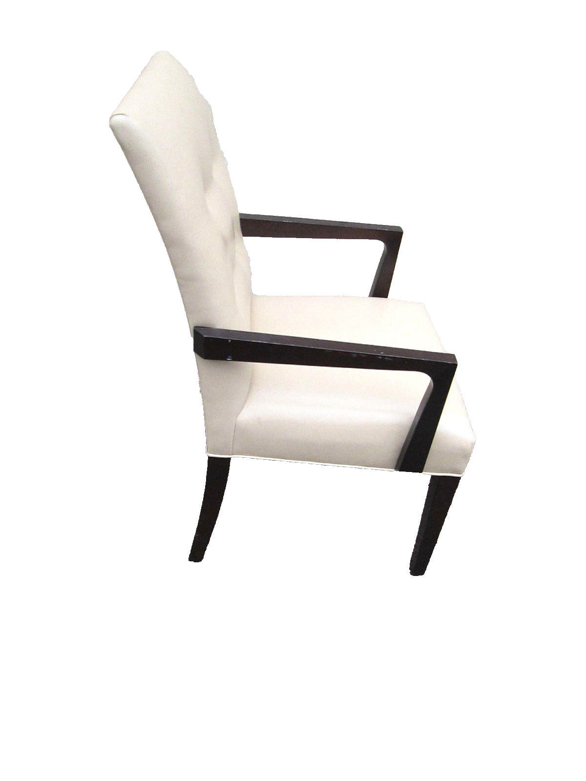 55577 SET OF 4 LEATHER? BERGERE OFFICE DINING CHAIR S ARMCHAIR S