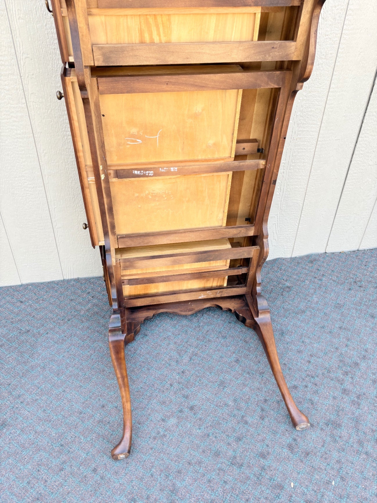 67979 Statton Queen Anne Cherry Writing Desk with Cabriole Legs