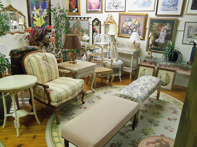 49361 DECORATOR Custom Made HAND PAINTED WOOD HALF ROUND CONSOLE TABLE