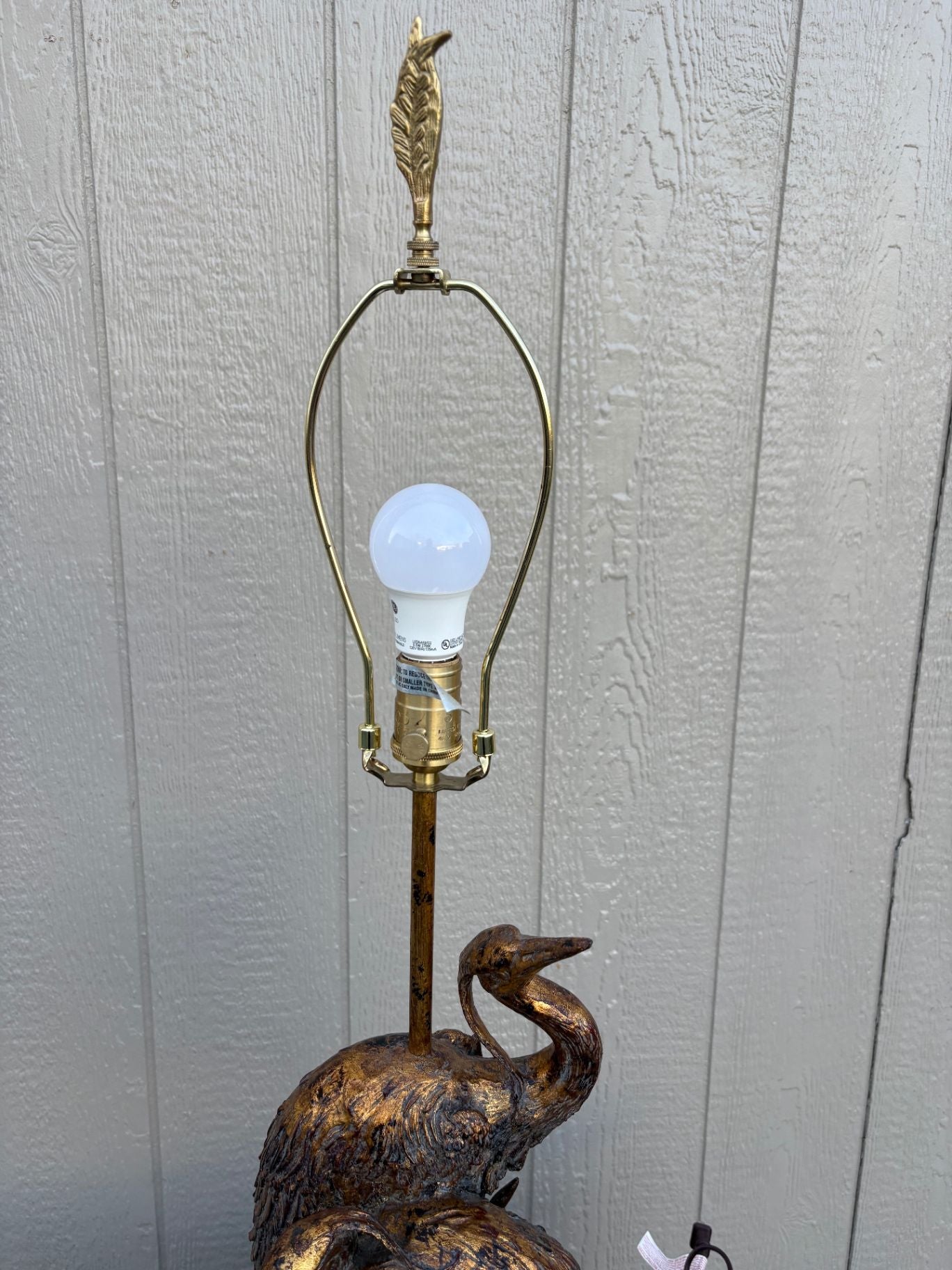 67650 Wildwood Lamps Art Nouveau Heron Table Lamp with Shade