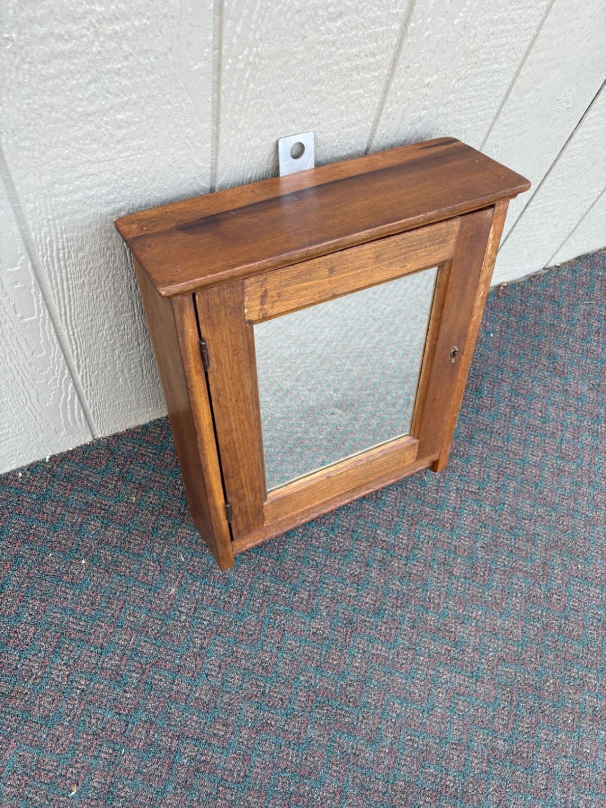 67529 Victorian Hanging Medicine Cabinet with Mirror Front