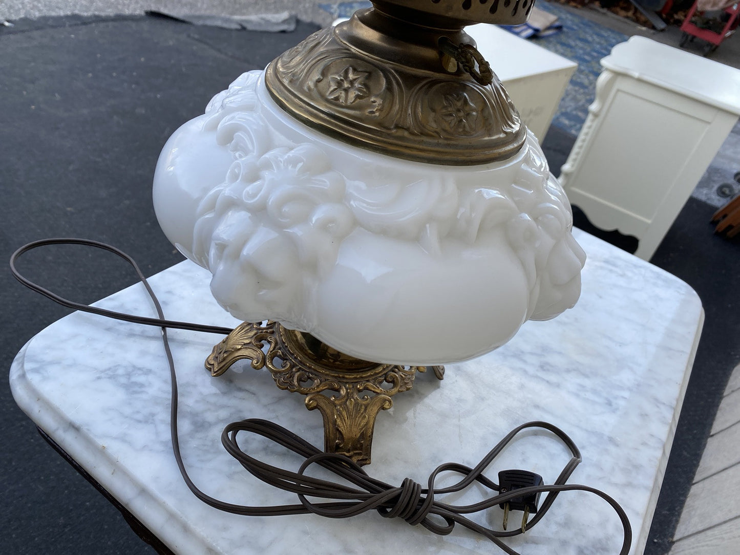 66323 Gone With the Wind Table Lamp Lion Face s