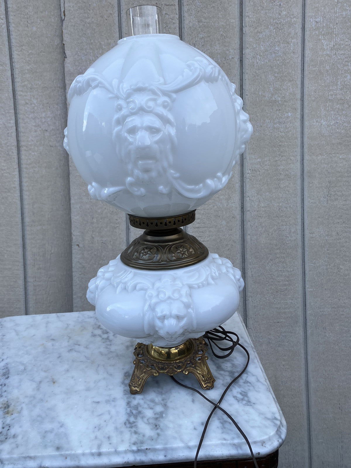 66323 Gone With the Wind Table Lamp Lion Face s