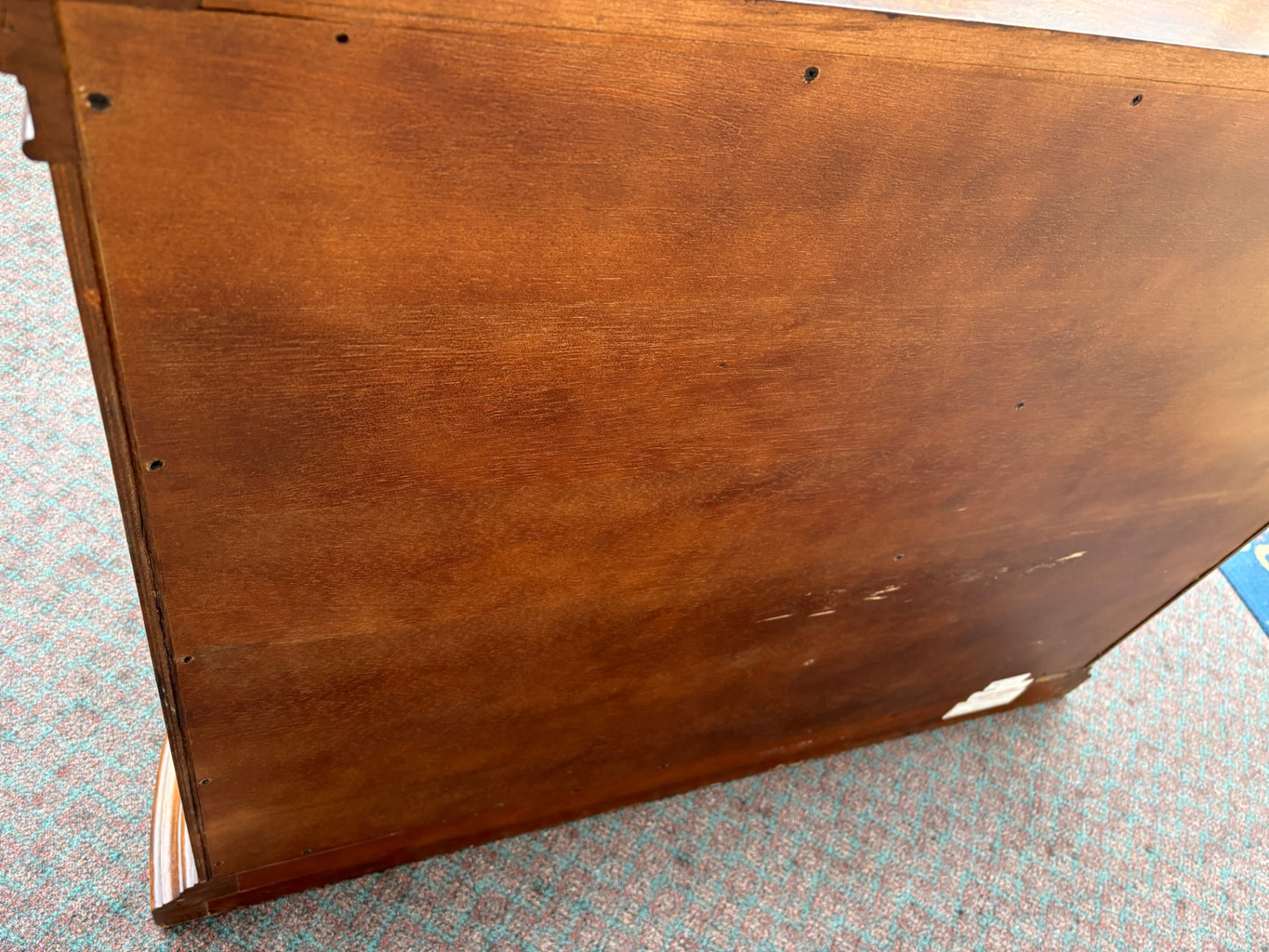 Henredon Traditional Burl Wood Chest with Carved Details