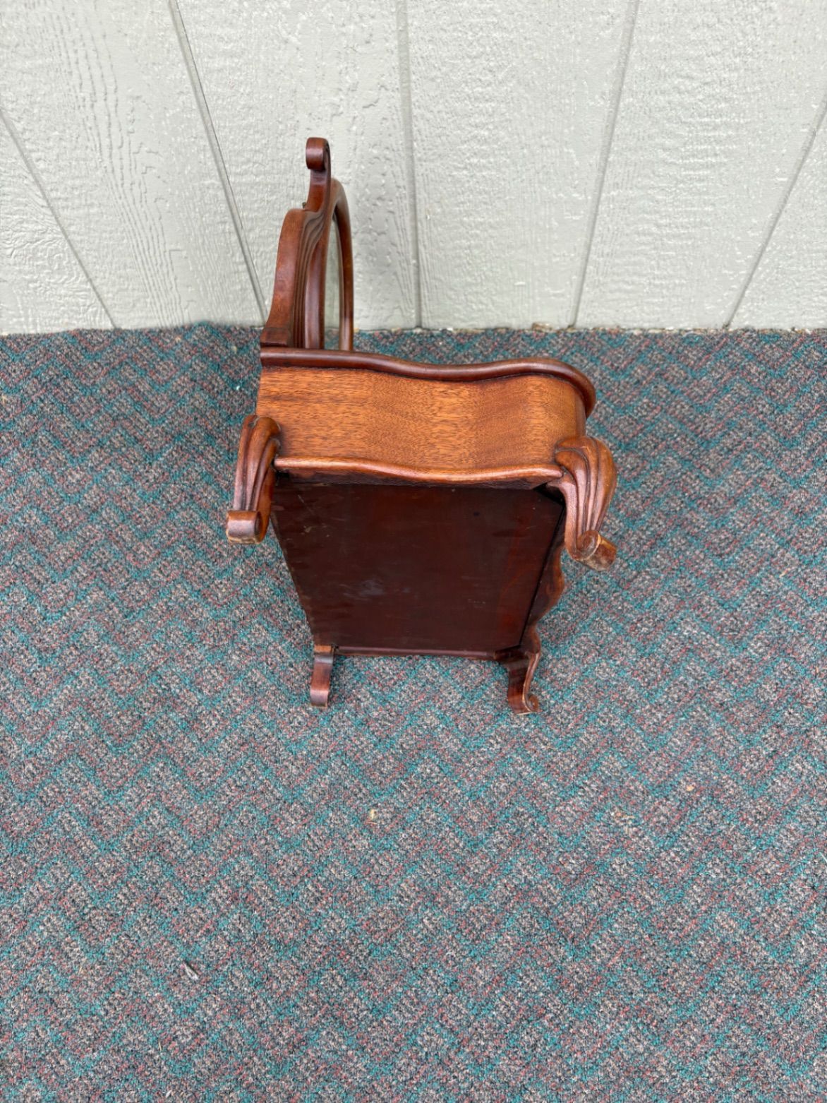 67672 Antique Victorian Shaving Stand with Mirror and Drawer