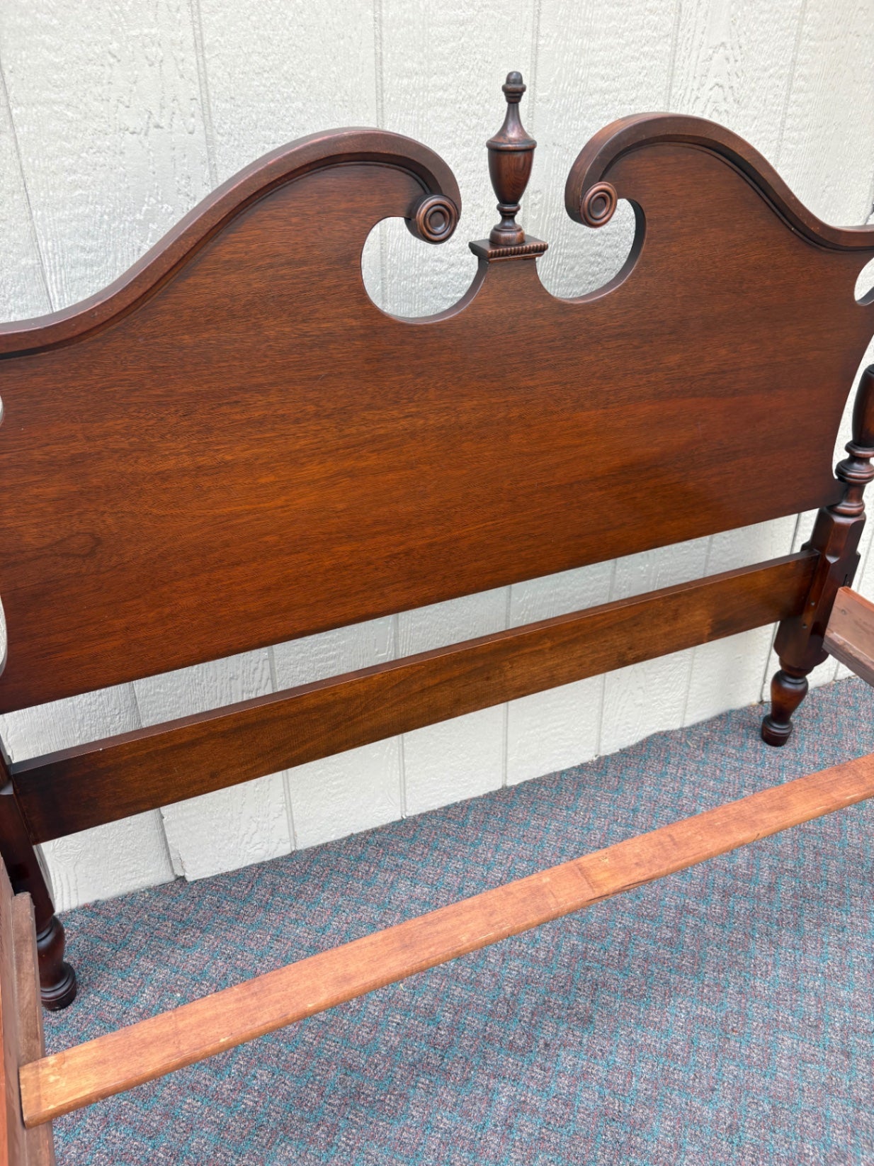 J.B. Van Sciver Full Size Mahogany Poster Bed Frame