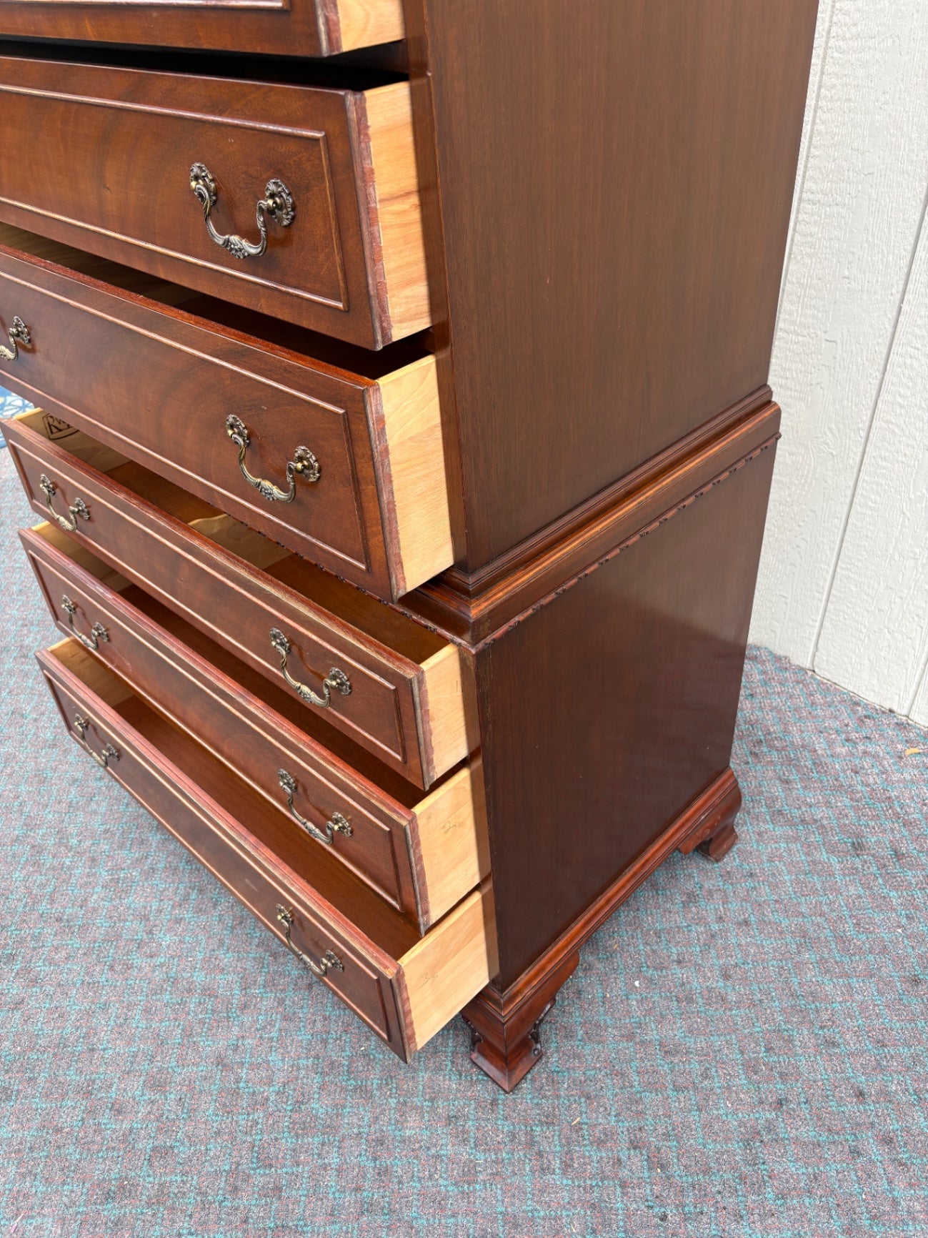 67885  Vintage Rway Chest of Drawers, Mahogany Finish, 1940s