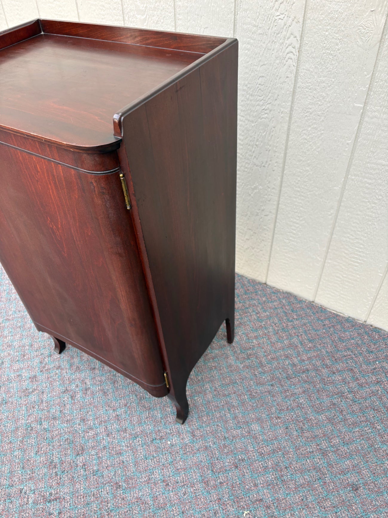 67871 Victorian Mahogany Sheet Music Cabinet with Shelves