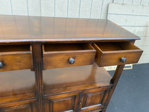 66333  Tall Decorator Sideboard Cabinet  Curio Bookcase