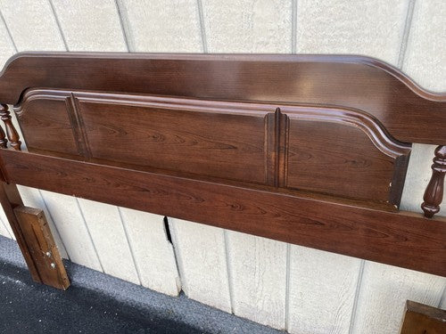 66225   Cherry Queen or Full Size Headboard Bed