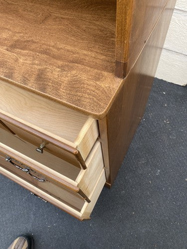 65542 Ethan Allen Cabinet with Bookcase top