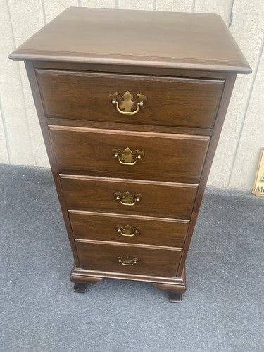 65611   KINDEL Furniture Quality Walnut High Chest Dresser