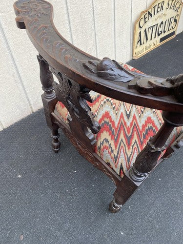 65608 CUSTOM HAND MADE Figural Corner Chair