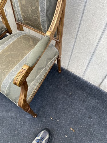 64695 Pair Ethan Allen Heppelwhite Armchairs