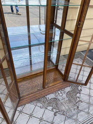 65589 Oak Curio China Cabinet