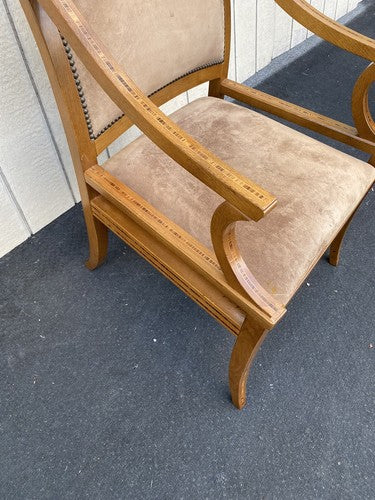 66102 QUALITY Custom Hand Made KREISS COLLECTION Inlaid Armchair Chair