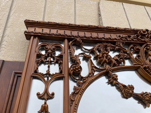 66238 Large Decorator RIO Furniture Fancy Mirror with Cherub s