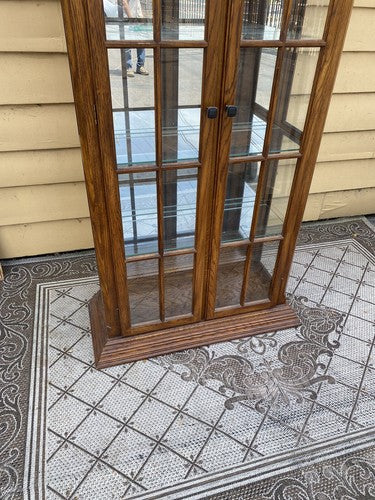 65589 Oak Curio China Cabinet