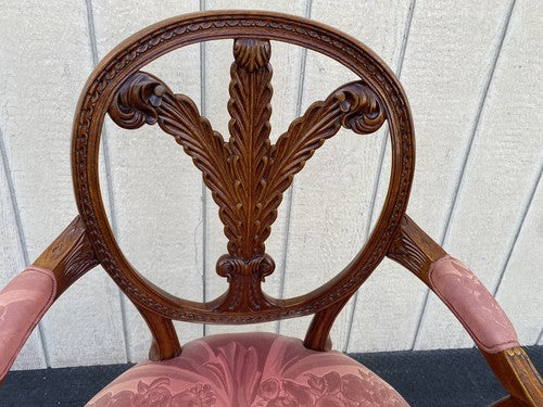 65887 Solid Mahogany Decorator Armchair Chair