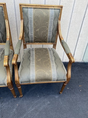 64695 Pair Ethan Allen Heppelwhite Armchairs