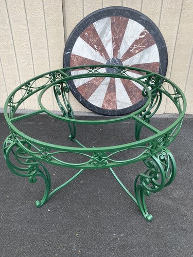 65987   Super Quality Round Marble Top Dining / Foyer  Table
