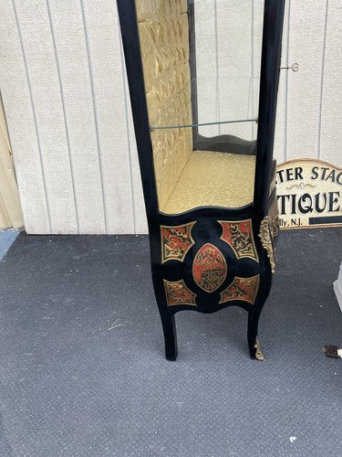 65346   Louis XV Glass Decorator Curio China Cabinet