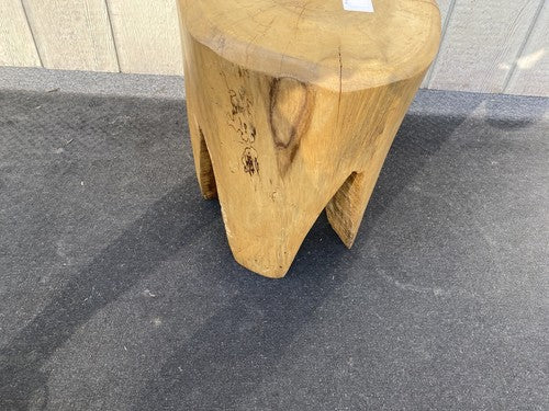65683 Modern Lamp Table Stand Stump Wood