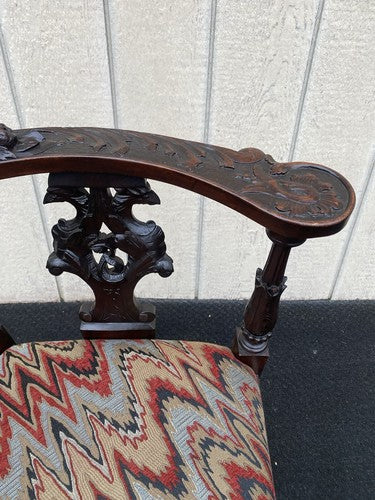 65608 CUSTOM HAND MADE Figural Corner Chair