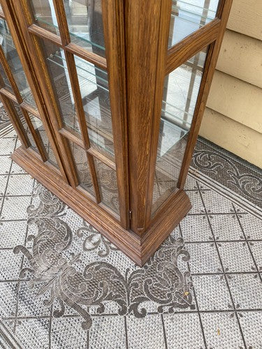 65589 Oak Curio China Cabinet