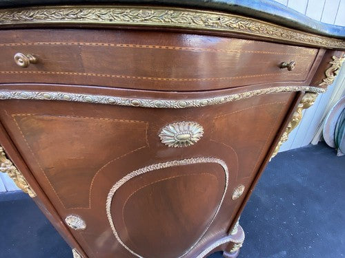 65106 Marble Top Figural Console Table Stand Sideboard Server