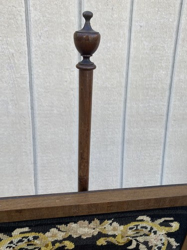 66085   Victorian Adjustable Firescreen Needlepoint Insert for  Mantle