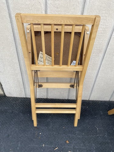 65477 Set of 4 Maple FOLD UP FOLDING Chair s Chairs