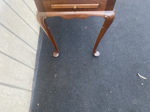 65073 Solid Mahogany Tea Table with Pull Outs