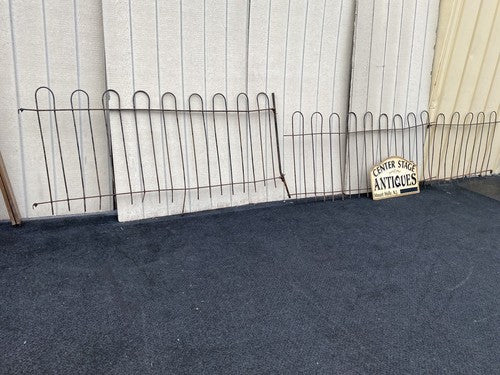 GARDEN 02:  20 feet  x 36" High  Victorian Wrought Iron Fencing Fence 3 sections