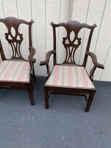 63155 Set of 6 Solid Mahogany Dining Chairs Chair s