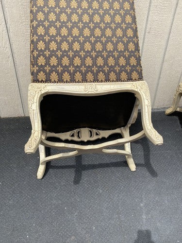 61185  Pair Romantic Shabby Armchair Chair s