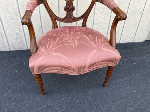 65887 Solid Mahogany Decorator Armchair Chair