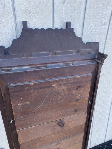 66313 Antique Victorian Walnut Mirror