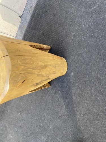 65683 Modern Lamp Table Stand Stump Wood