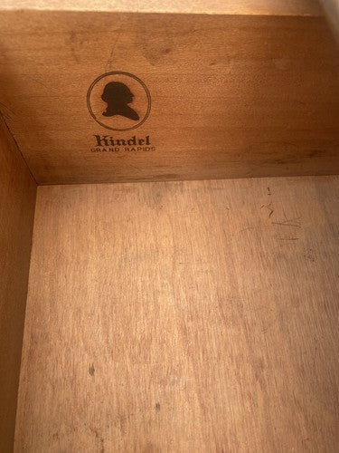 65611   KINDEL Furniture Quality Walnut High Chest Dresser