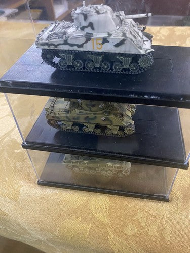 ES 41:   3 Tanks In Showcase s   Showcase size 6" x 3" x 2 1/2"H