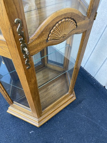BN 12:    Oak Curio China Cabinet