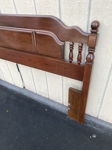 66225   Cherry Queen or Full Size Headboard Bed