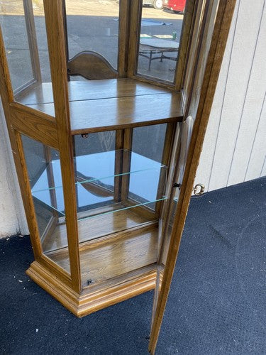 BN 12:    Oak Curio China Cabinet