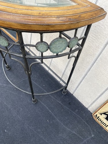 65884 Fancy Decorator Console Table with Mirror