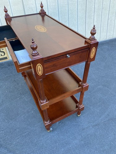 64899 Inlaid BOMBAY Mahogany Sideboard Server Cabinet