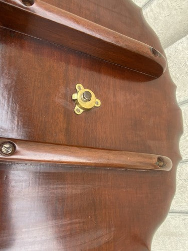 66324 CHARAK Furniture PAIR Mahogany Tilt Top Lamp Table Stand s