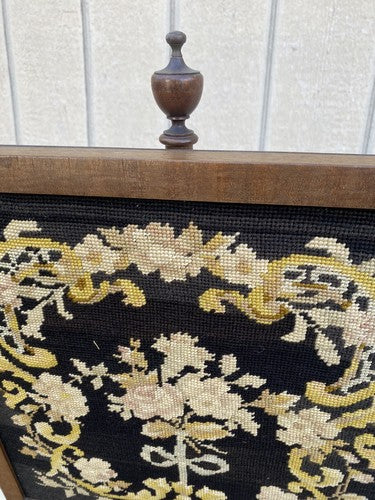 66085   Victorian Adjustable Firescreen Needlepoint Insert for  Mantle